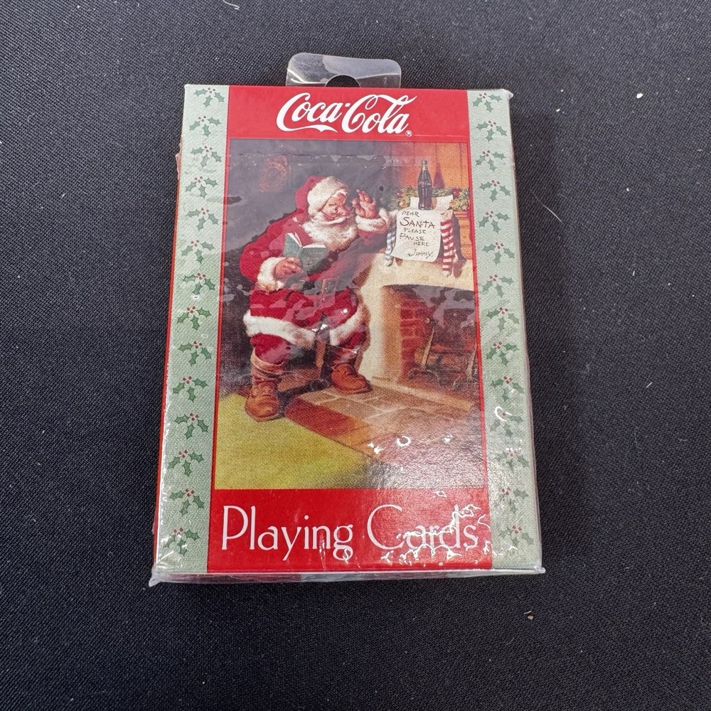 Vintage Coca-Cola Santa Christmas Playing Cards Holidays Sealed Deck 1992